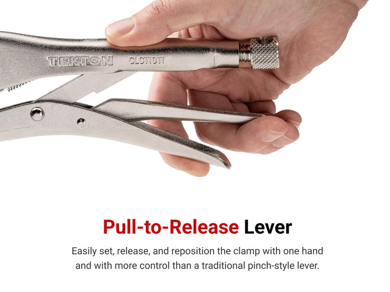 TEKTON 10 Inch Curved Jaw Locking Pliers | PLK10010 - Image 2
